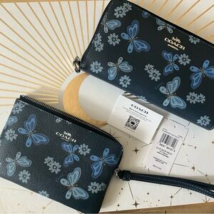 Coach Butterfly wallet and Butterfly wristlet